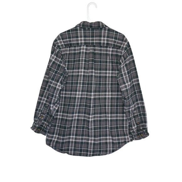 Carhartt‎ Mens Shirt Size L Flannel Plaid Button Down Pockets Casual - Picture 3 of 7